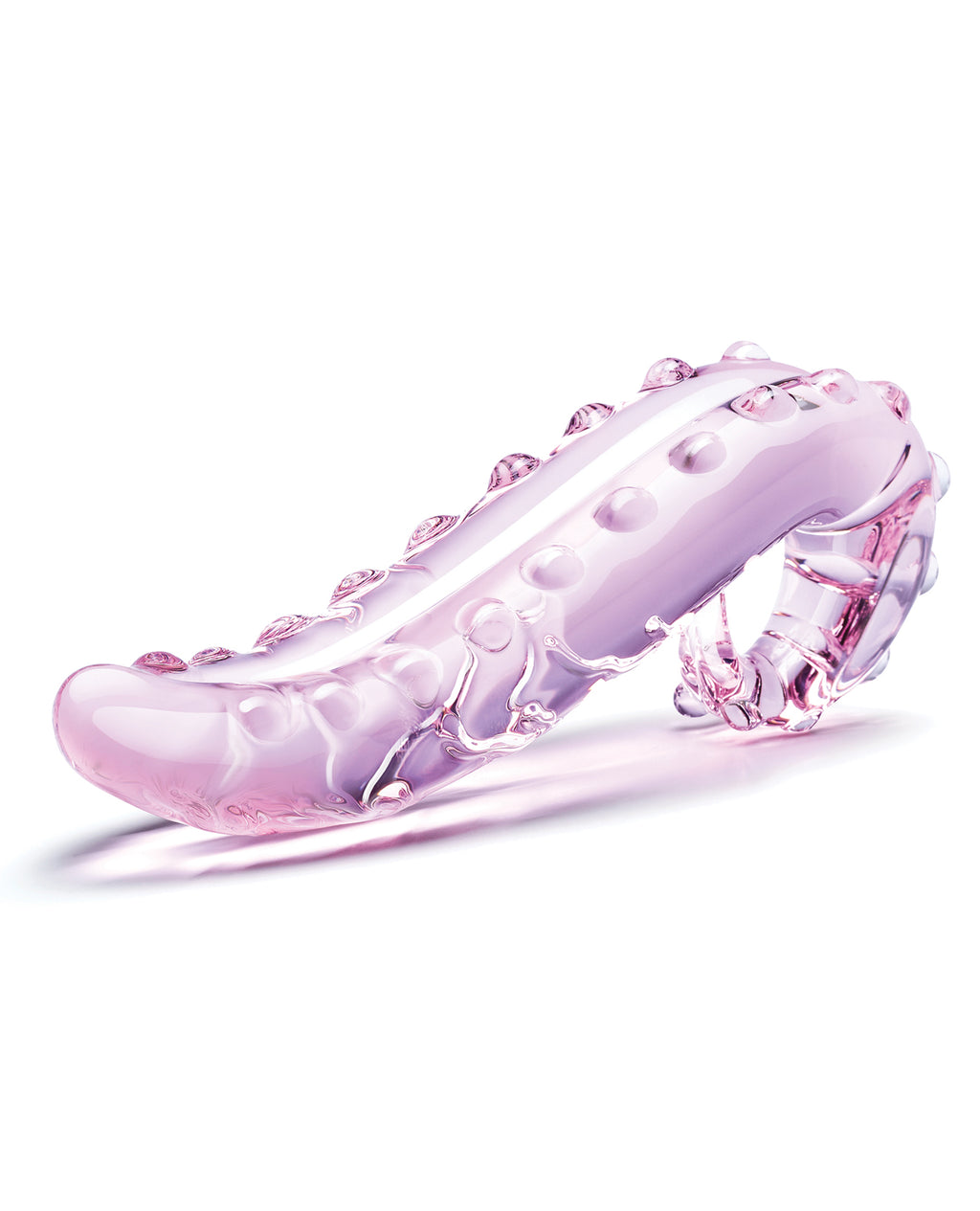 Glas Glas 6" Lick-it Glass Dildo - Pink - Image 8