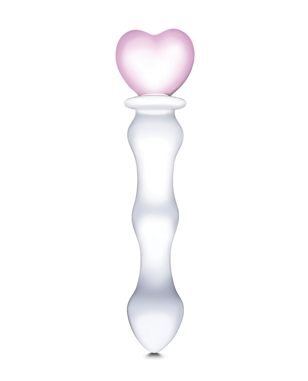 Glas Glas 8" Sweetheart Glass Dildo - Pink/Clear - Image 10