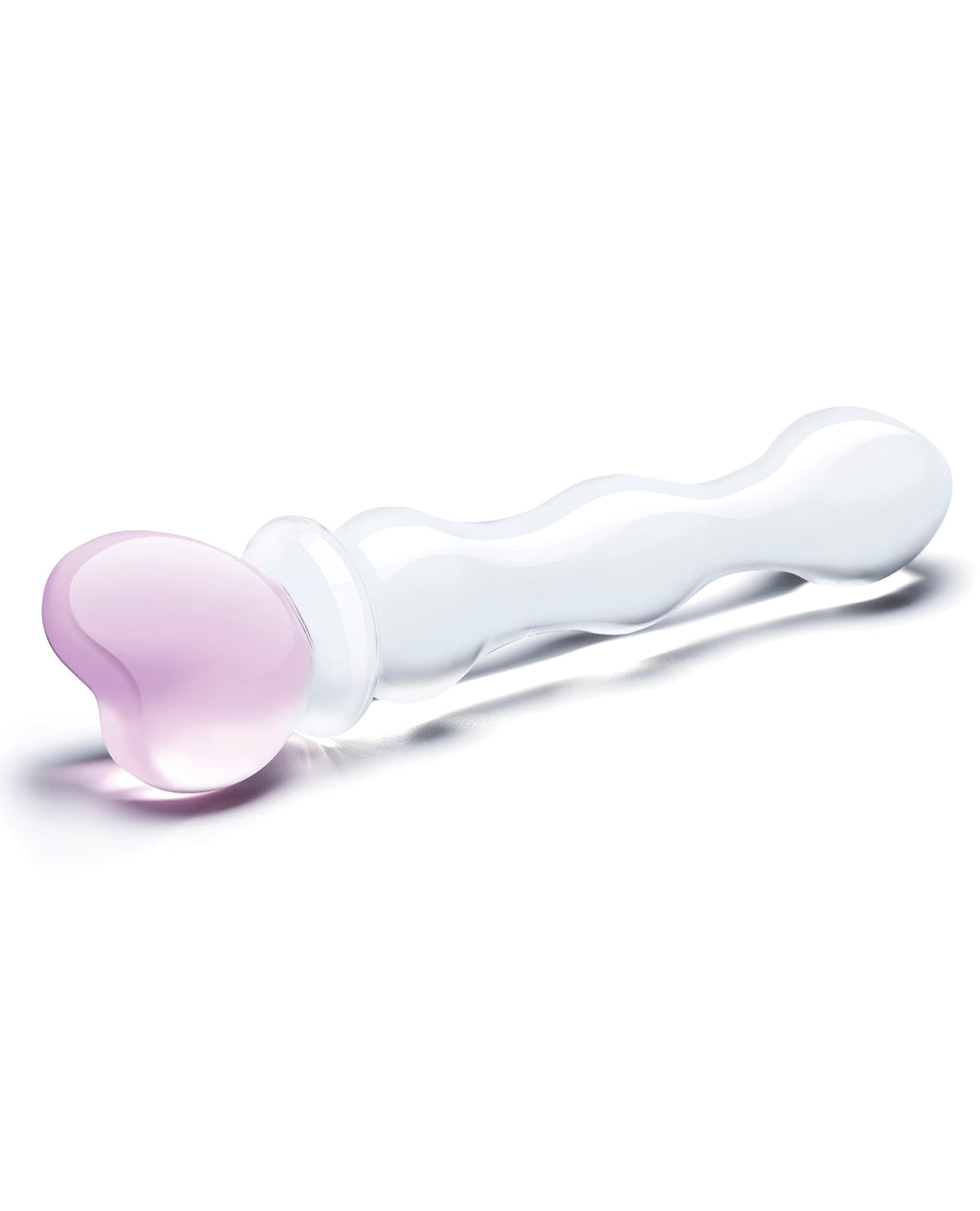 Glas Glas 8" Sweetheart Glass Dildo - Pink/Clear - Image 11
