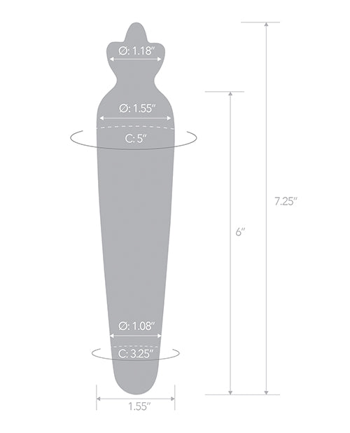 Glas 7.25" Dildo Bunny's Secret