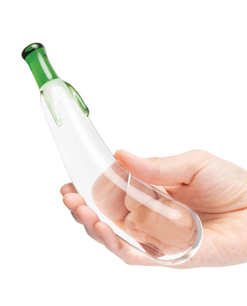 Glas 7.25" Dildo Eggplant Ecstasy