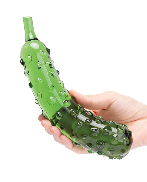 Glas 8.25" Dildo Caressing Cucumber