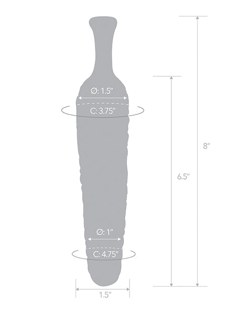 Glas 8" Dildo Cornstar