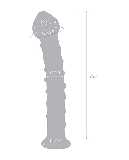 Glas 10" Mr. Swirly Dildo - Red