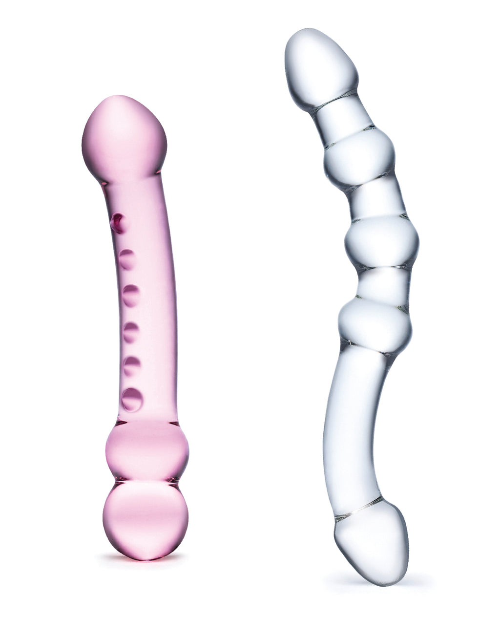 Glas Glas 2 pc Double Pleasure Glass Dildo Set - Image 2