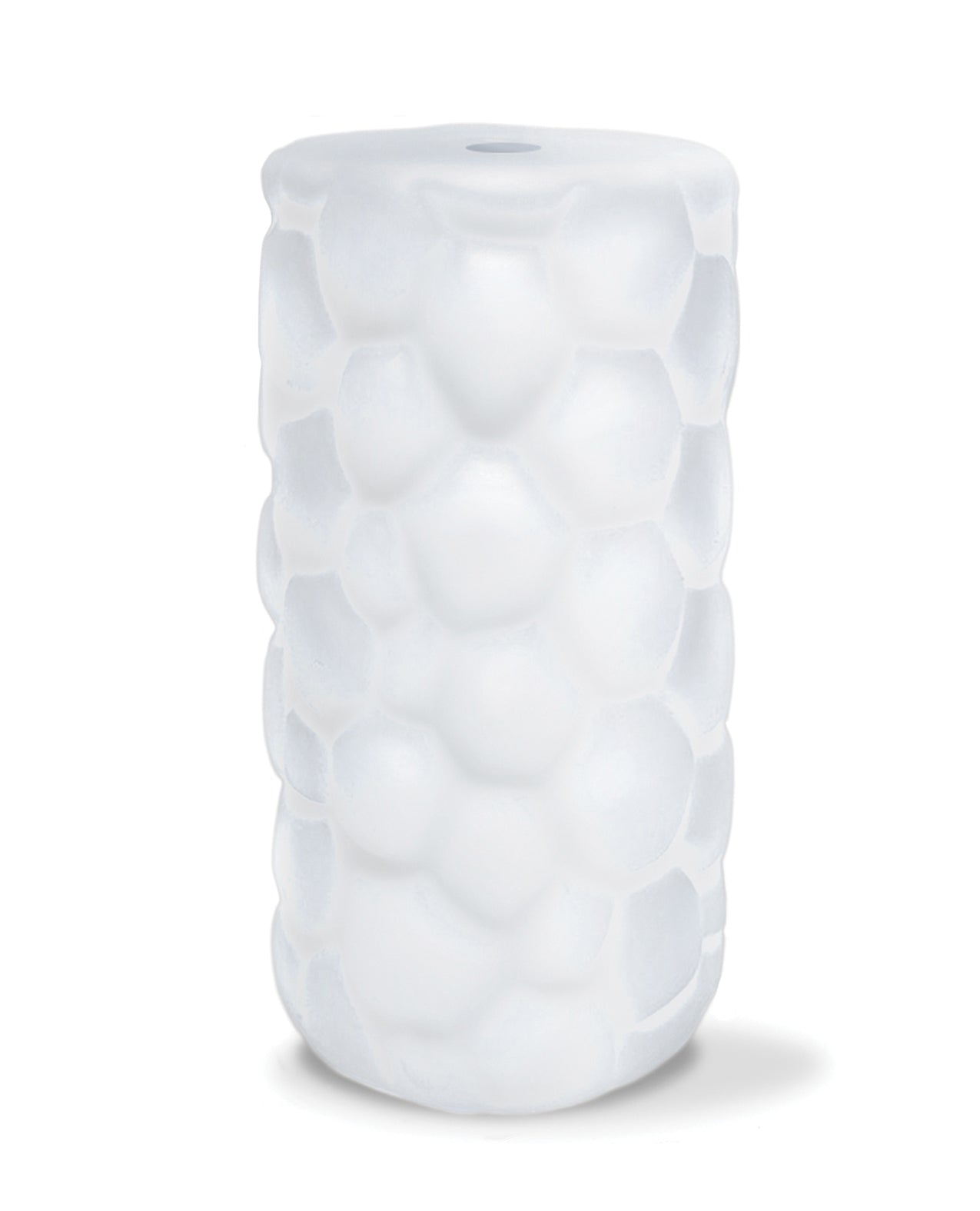 Pleasure Package Pleasure Package Use w/Caution Tight Textured Stroker - White - Image 2