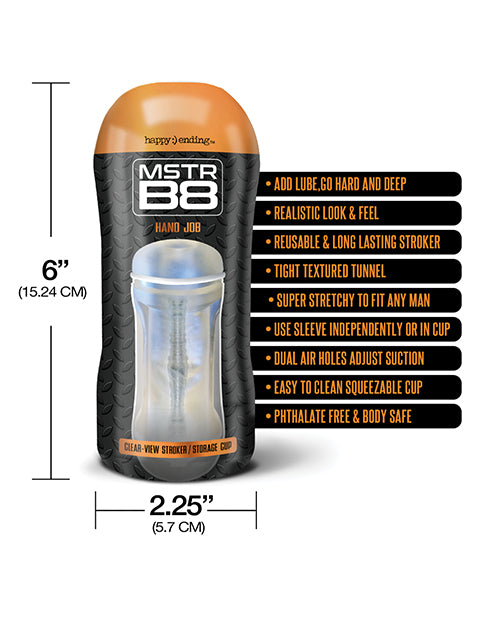 Happy Ending MSTR B8 Clear View Stroker - Clear - Image 10