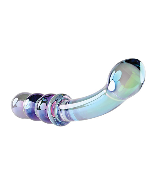 Gender X Gender X Lustrous Galaxy Wand Dual Ended Glass Massager - Green - Image 9