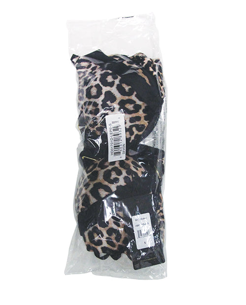 Devon Push Up Bra w/Harness & G-String 3 pc Set - Leopard LG