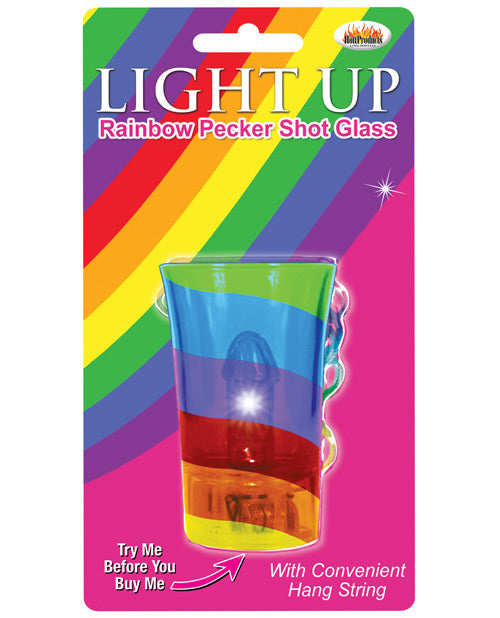 Hott Products Light Up Rainbow Pecker Shot Glass - Image 2