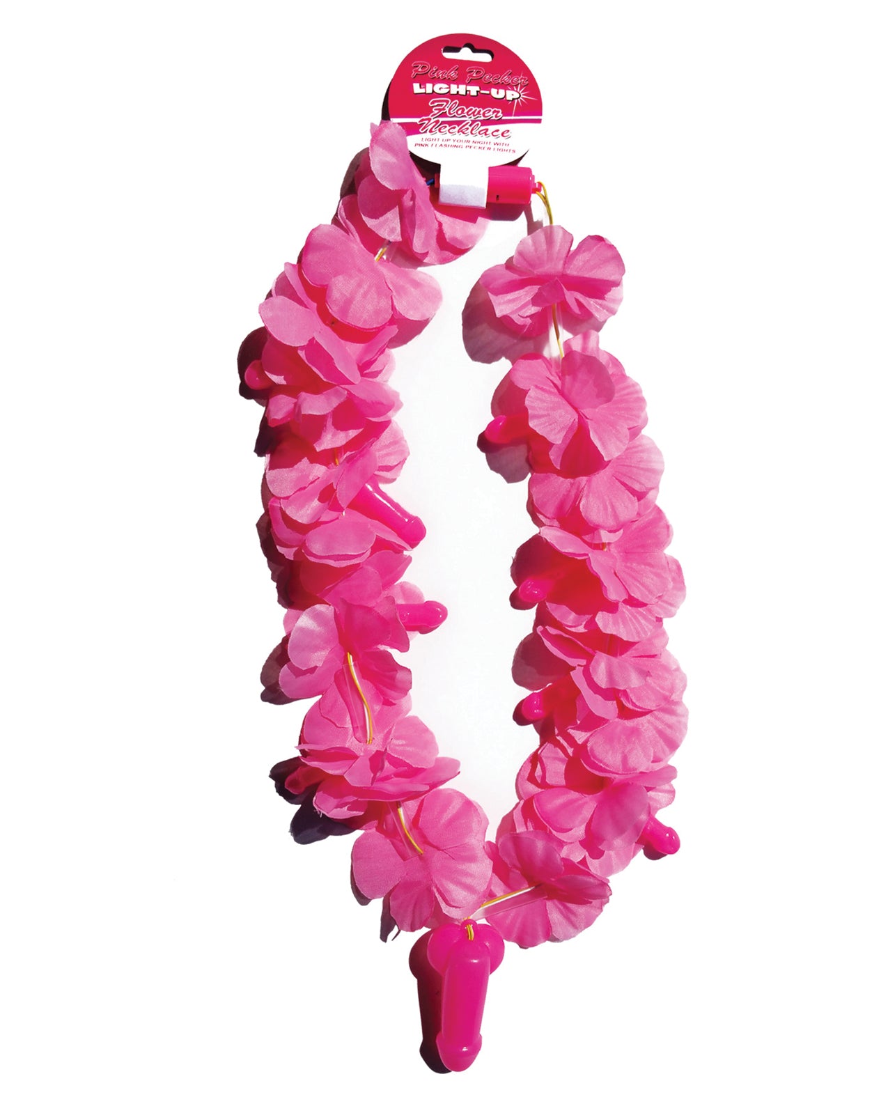 Hott Products Light Up Flower Pecker Necklace - Pink - Image 2
