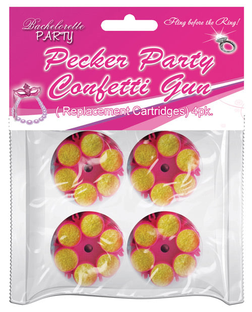 Party Pecker Party Pecker Confetti Refill Cartridge - Pack of 4 - Image 2