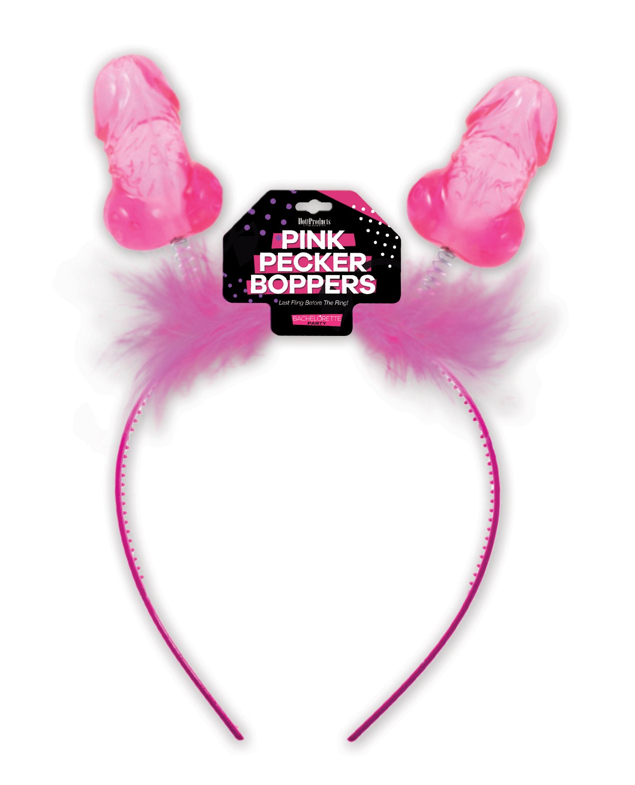 Hott Products Pink Pecker Boppers Headband - Image 2