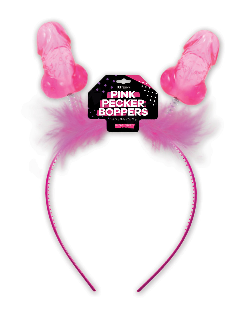 Hott Products Pink Pecker Boppers Headband - Image 3
