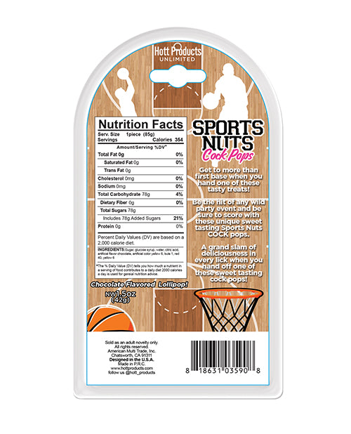 Hott Products Sports Nuts Cock Pop Basketballs - Chocolate