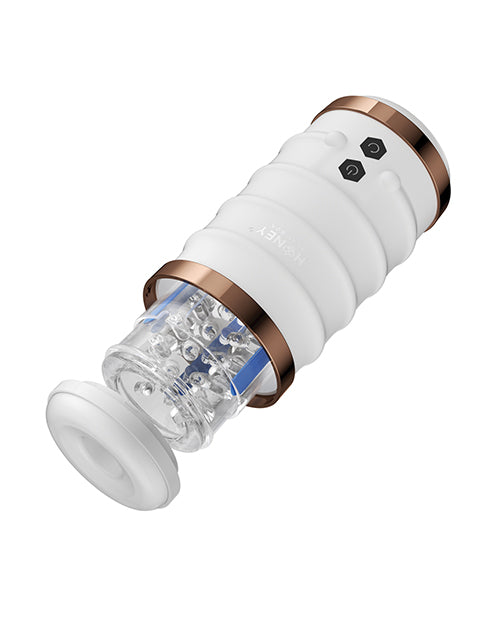 Honey Play Box Warrior Auto Thrusting Male Masturbator - White - Image 6