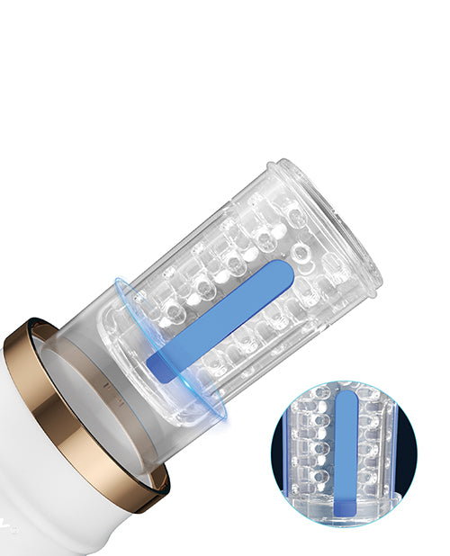 Honey Play Box Warrior Auto Thrusting Male Masturbator - White - Image 4
