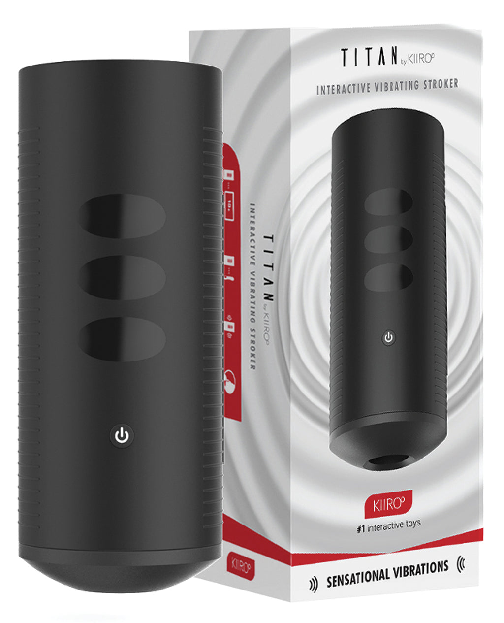 Kiiroo Kiiroo Titan Interactive Vibrating Stroker - Black - Image 5