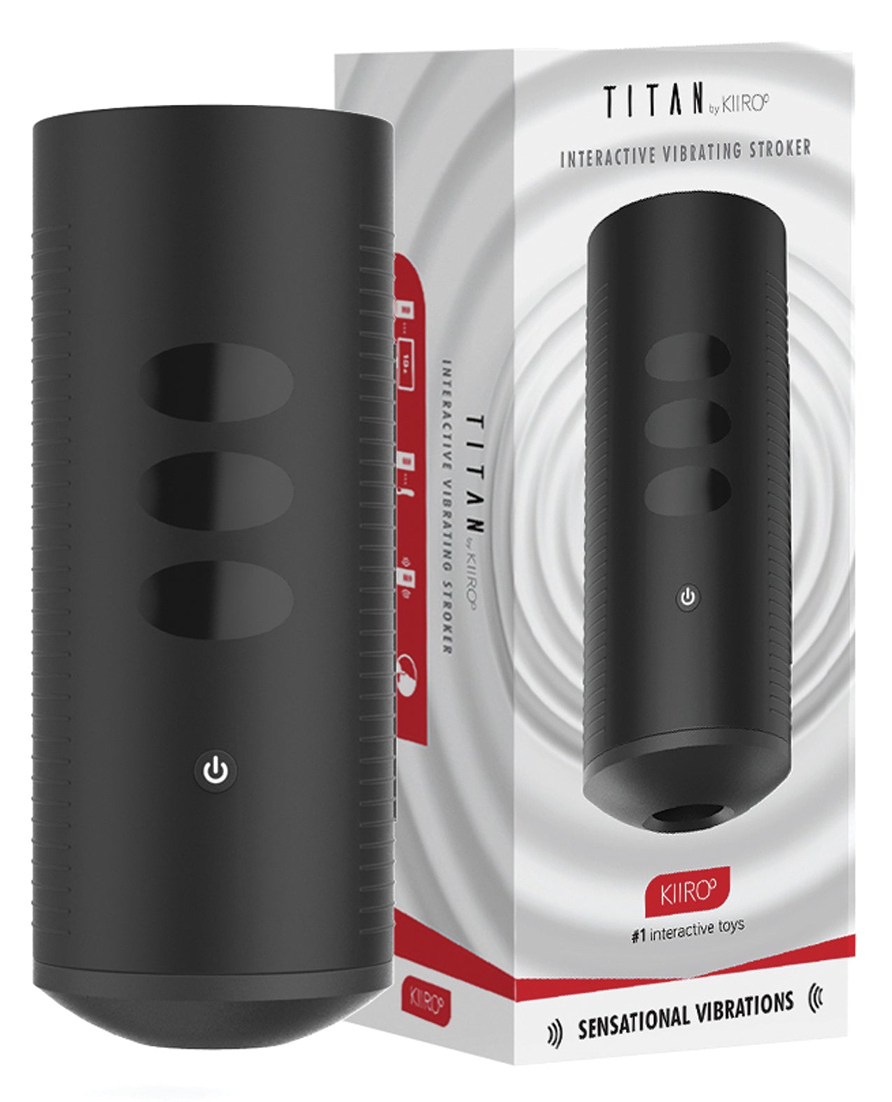 Kiiroo Kiiroo Titan Interactive Vibrating Stroker - Black - Image 5