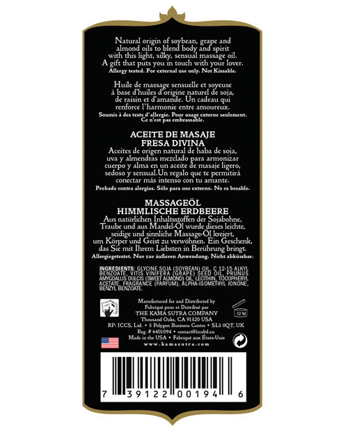 Kama Sutra Kama Sutra Naturals Massage Oil - Strawberry - Image 6