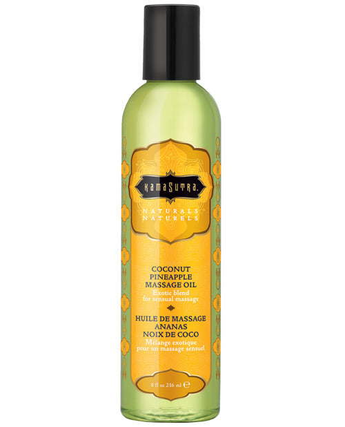 Kama Sutra Kama Sutra Naturals Massage Oil - 8 oz Coconut Pineapple - Image 3