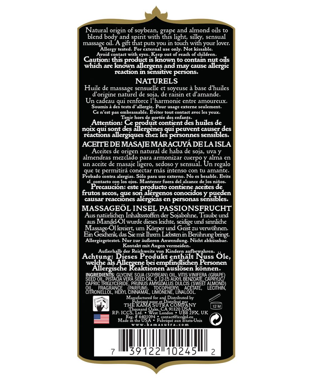 Kama Sutra Kama Sutra Naturals Massage Oil - Island Passion Berry - Image 4