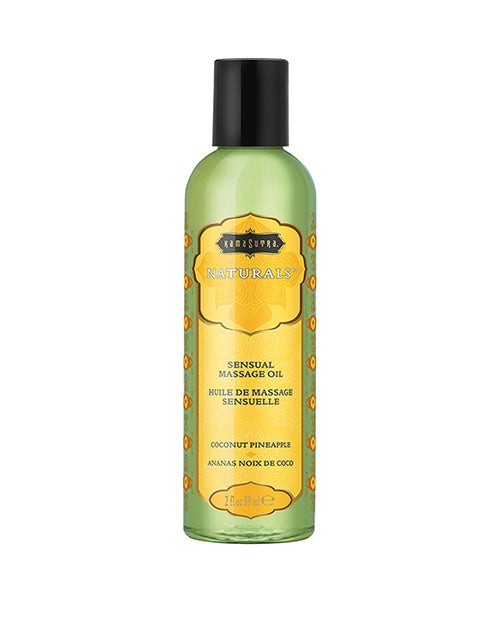 Kama Sutra Kama Sutra Naturals Massage Oil - 2 oz Coconut Pineapple - Image 3