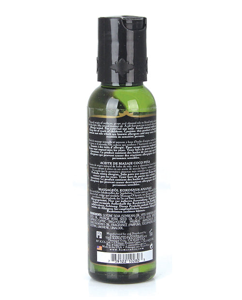 Kama Sutra Kama Sutra Naturals Massage Oil - 2 oz Coconut Pineapple - Image 6