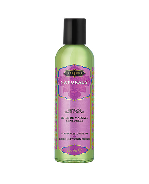 Kama Sutra Kama Sutra Naturals Massage Oil - 2 oz Island Passion Berry - Image 3