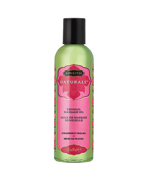 Kama Sutra Kama Sutra Naturals Massage Oil - 2 oz Strawberry Dreams - Image 3