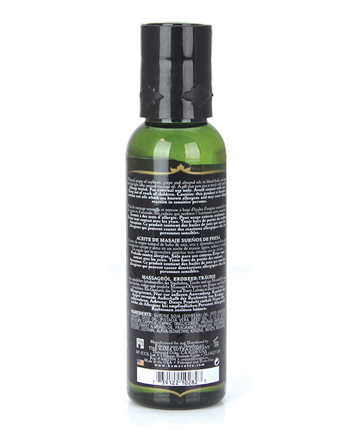 Kama Sutra Kama Sutra Naturals Massage Oil - 2 oz Strawberry Dreams - Image 2