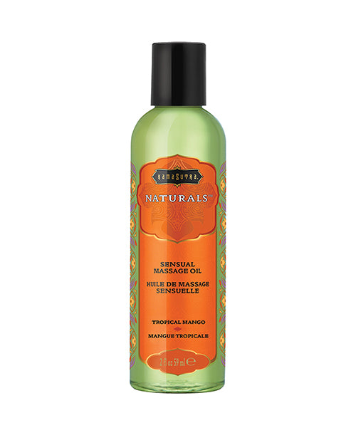 Kama Sutra Kama Sutra Naturals Massage Oil - 2 oz Tropical Mango - Image 5