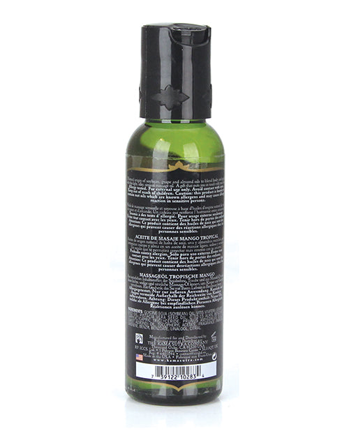 Kama Sutra Kama Sutra Naturals Massage Oil - 2 oz Tropical Mango - Image 4