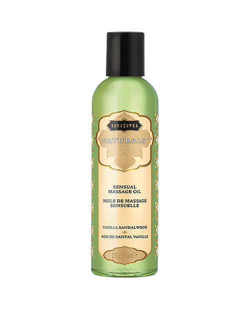 Kama Sutra Kama Sutra Naturals Massage Oil - 2 oz Vanilla Sandalwood - Image 3