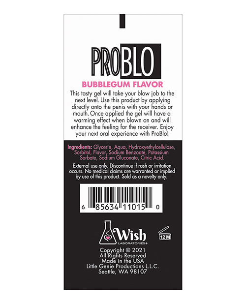 Pro Blo Pro Blo Oral Pleasure Gel - Blueberry - Image 2