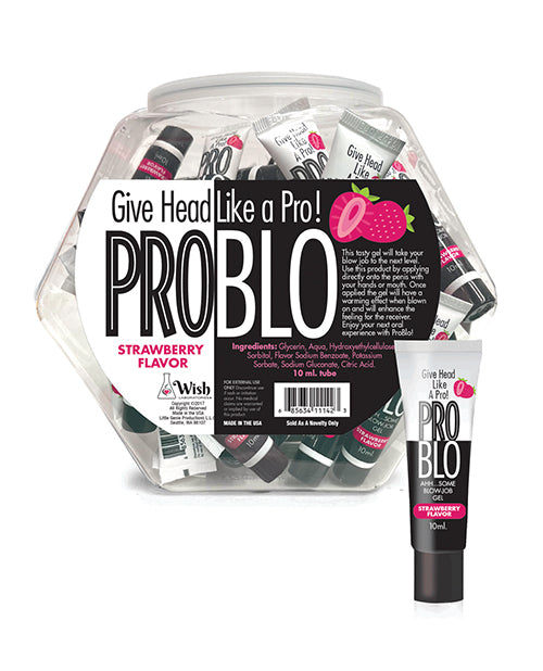 Pro Blo Pro Blo Oral Pleasure Gel - 1.5 oz Strawberry - Image 7