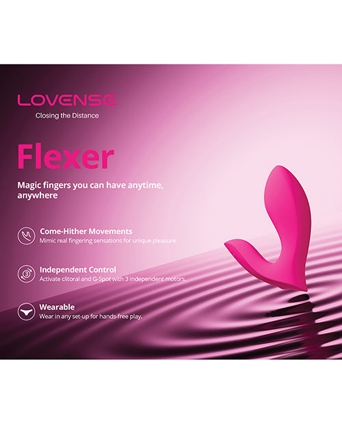 Lovense Flexer Dual Panty Vibrator - Pink