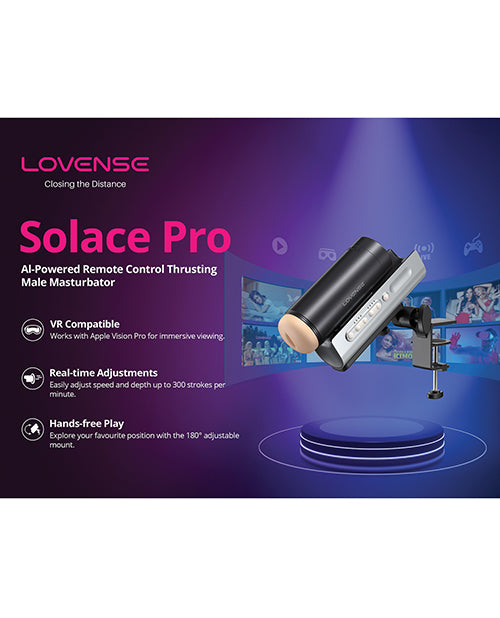 Lovense Lovense Solace Pro Thrusting Masturbator - Black - Image 7