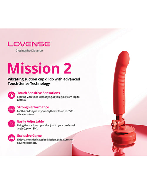 Lovense Mission 2 Touch-Sensitive Tech - Red
