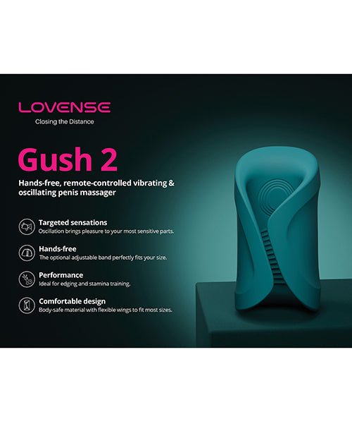 Lovense Lovense Gush 2 Handsfree Masturbator - Teal - Image 9