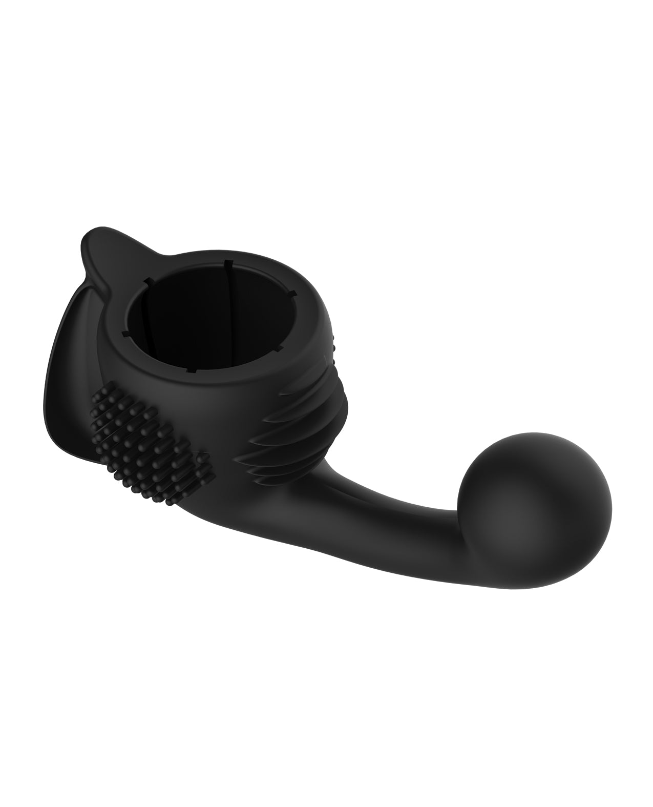 Lovense Domi Flexible Rechargeable Mini Wand Female Attachment - Black