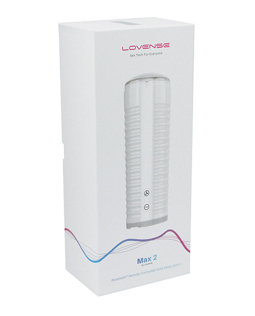 Lovense Lovense Max 2 Rechargeable Male Masturbator w/White Case - Clear Sleeve - Image 4