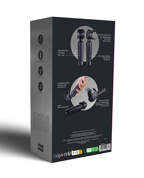 Manwan Manwan EVO Original Handle Wand - Black Plum - Image 6