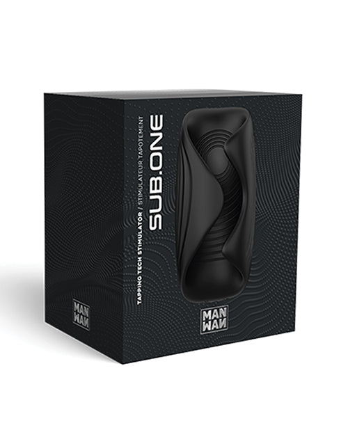 Manwan Manwan Sub-One Tapping Male Masturbator - Infinite Black - Image 4