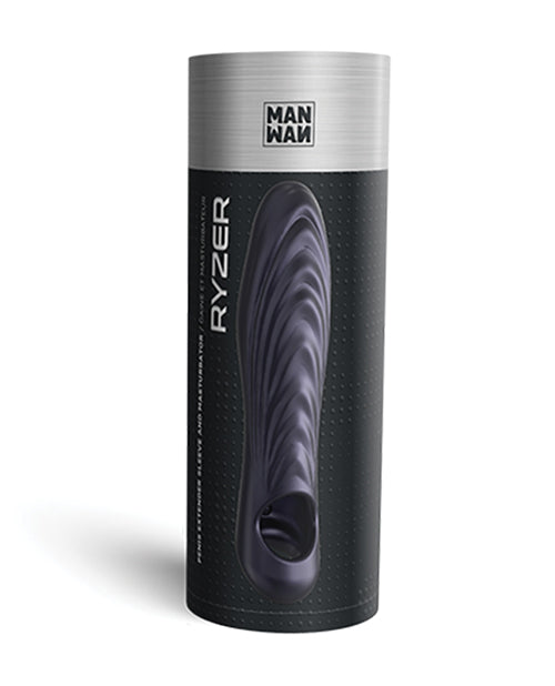 Manwan Manwan RYZER Penis Sleeve - Black Plum - Image 5