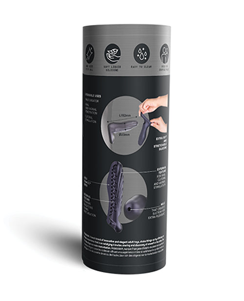 Manwan Manwan RYZER Penis Sleeve - Black Plum - Image 6