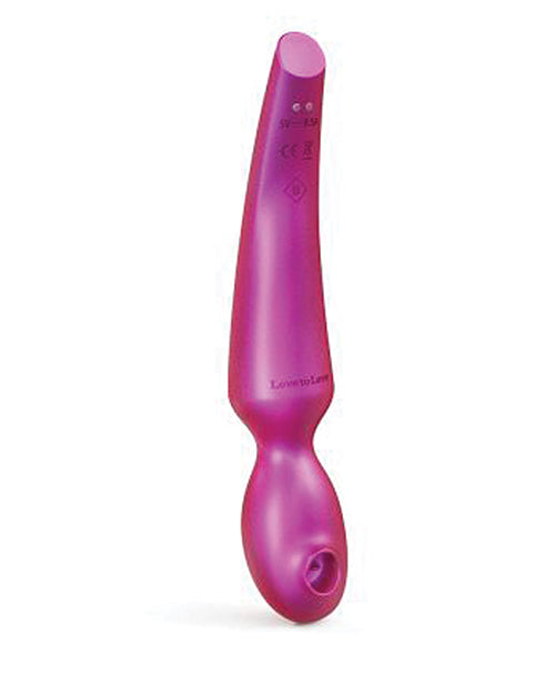 Love to Love Flapping Head Pleaser Wand - Iridescent Berry