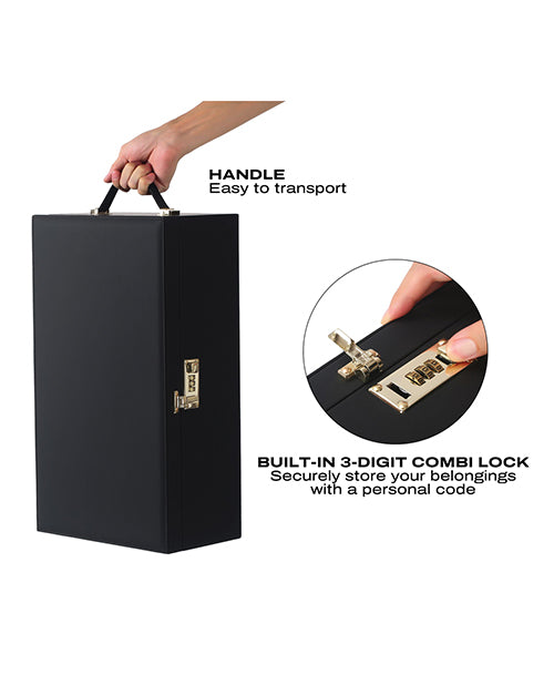Dorcel Le Coffret Prestige Edition Built-in Combination Lock Storage Box - Black