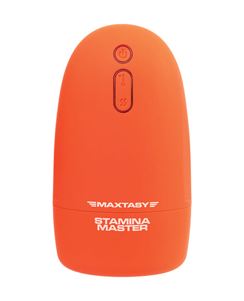Maxtasy Maxtasy Stamina Master Heat up & Vibrating Stroker - Orange - Image 2