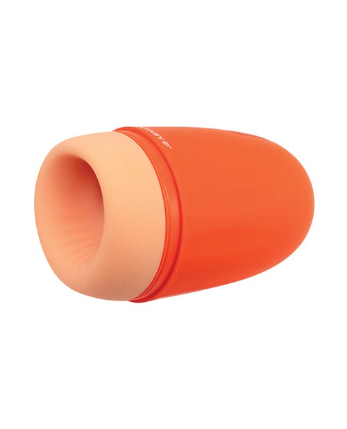 Maxtasy Maxtasy Stamina Master Heat up & Vibrating Stroker - Orange - Image 3